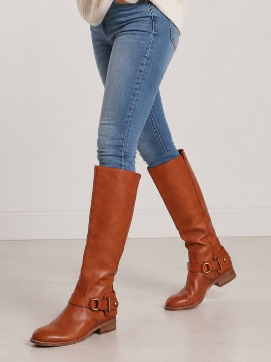 Coach Shoes - Coach Natalie Leather Riding Boots Size 6B